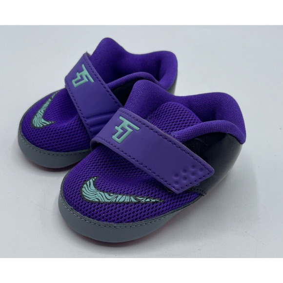 NIke KD VII Kevin Durant Infant Basketball Shoes Hyper Purple/Grey/Black Size 1C - Picture 1 of 7